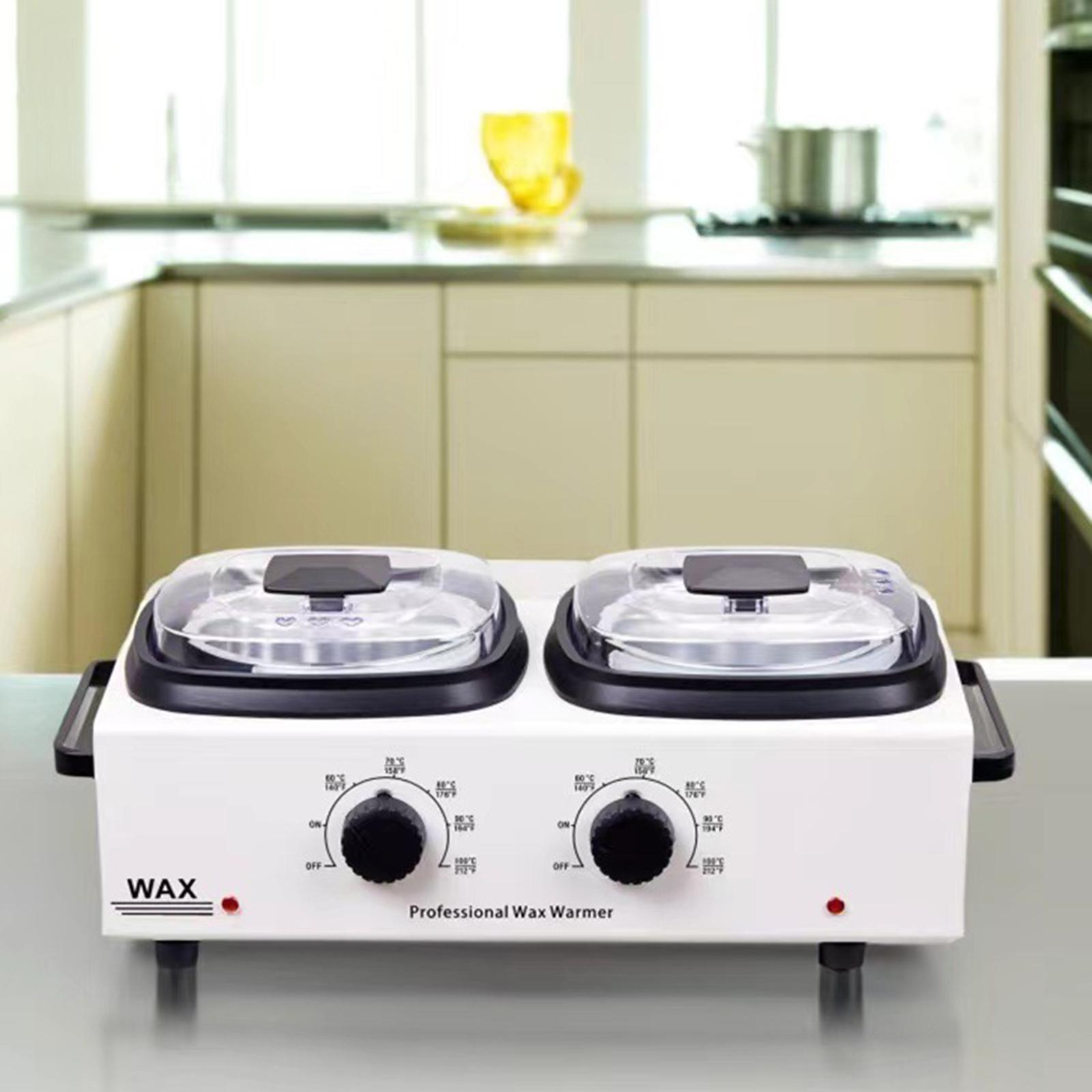 Wax Warmer - Profesyonel Çift Bölmeli Elektrikli Ağda Isıtıcısı,