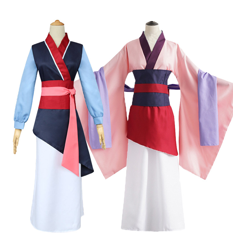 Bathrobe - Anime Hua Mulan Cosplay Kostümü Süper