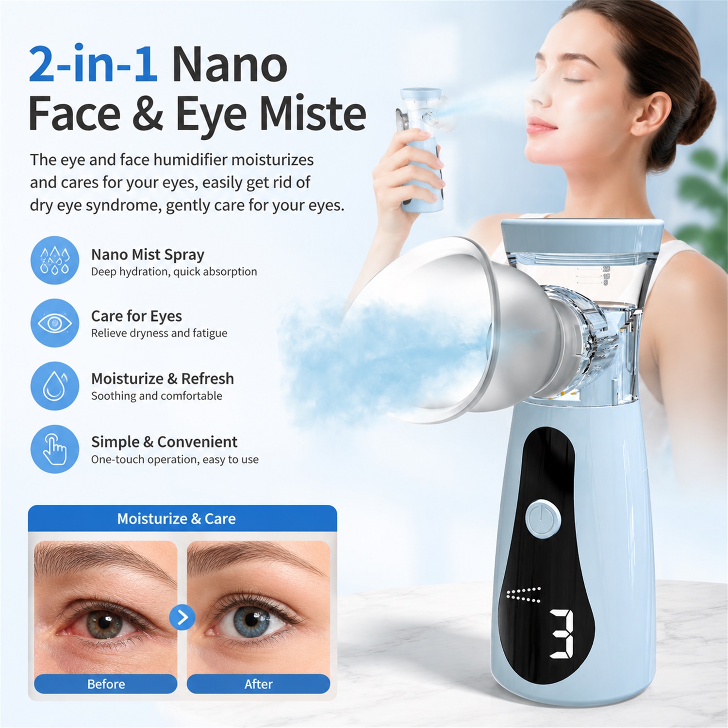 Göz Nano Nemlendirici, Buharla - Face Steamer incelemesi ve fiyatı