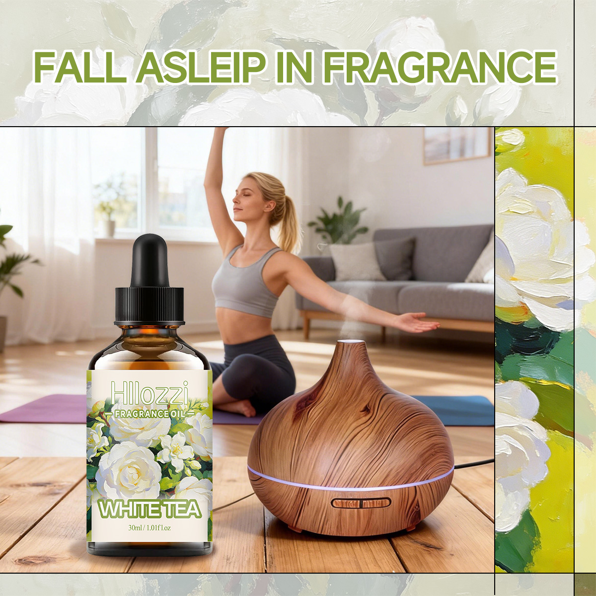 Beyaz Çay Esans Yağı, Difüzörl - Aromatherapy Diffuser incelemesi ve fiyatı