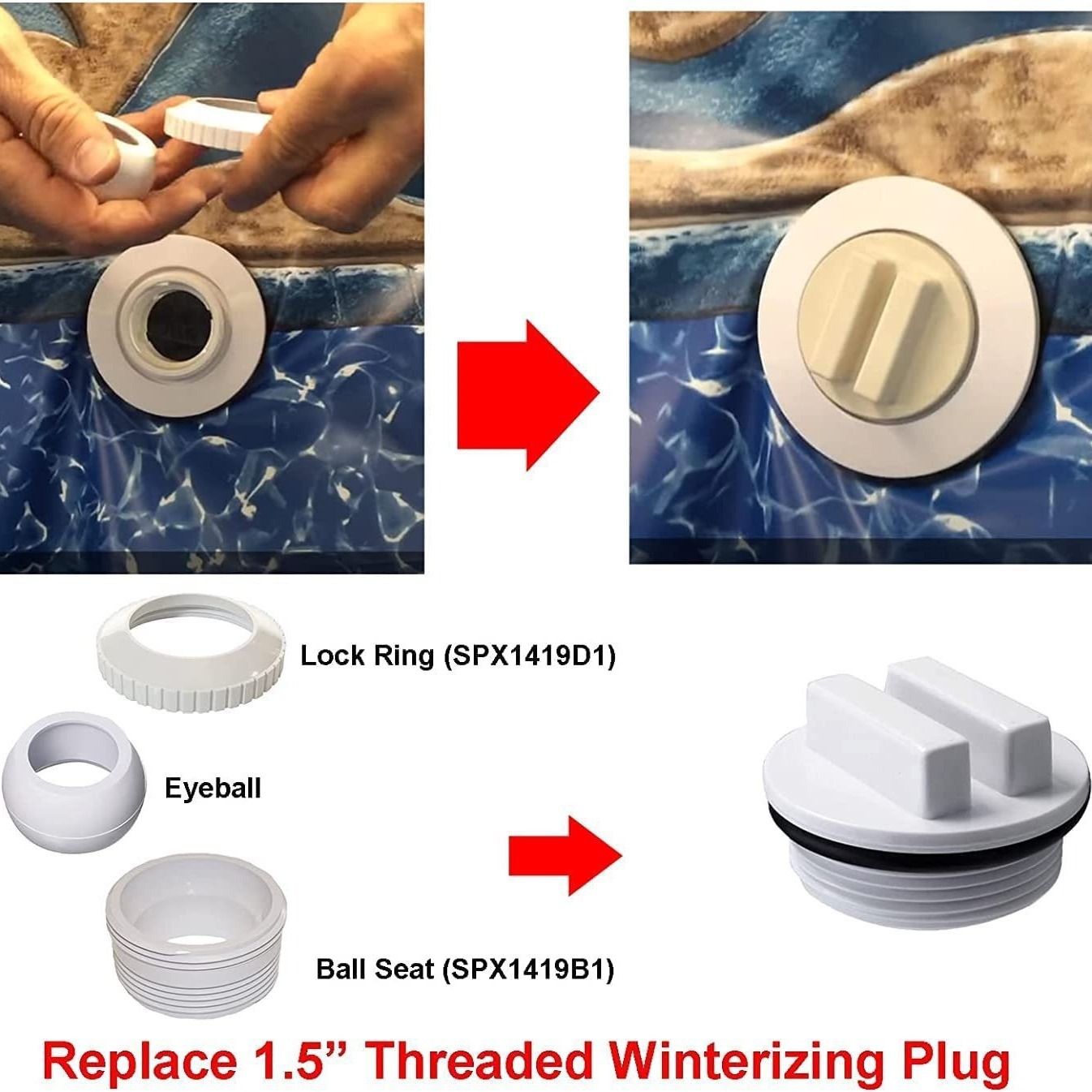1 5 İnç Filtre Drenaj Tapası S - Hot Tub incelemesi ve fiyatı